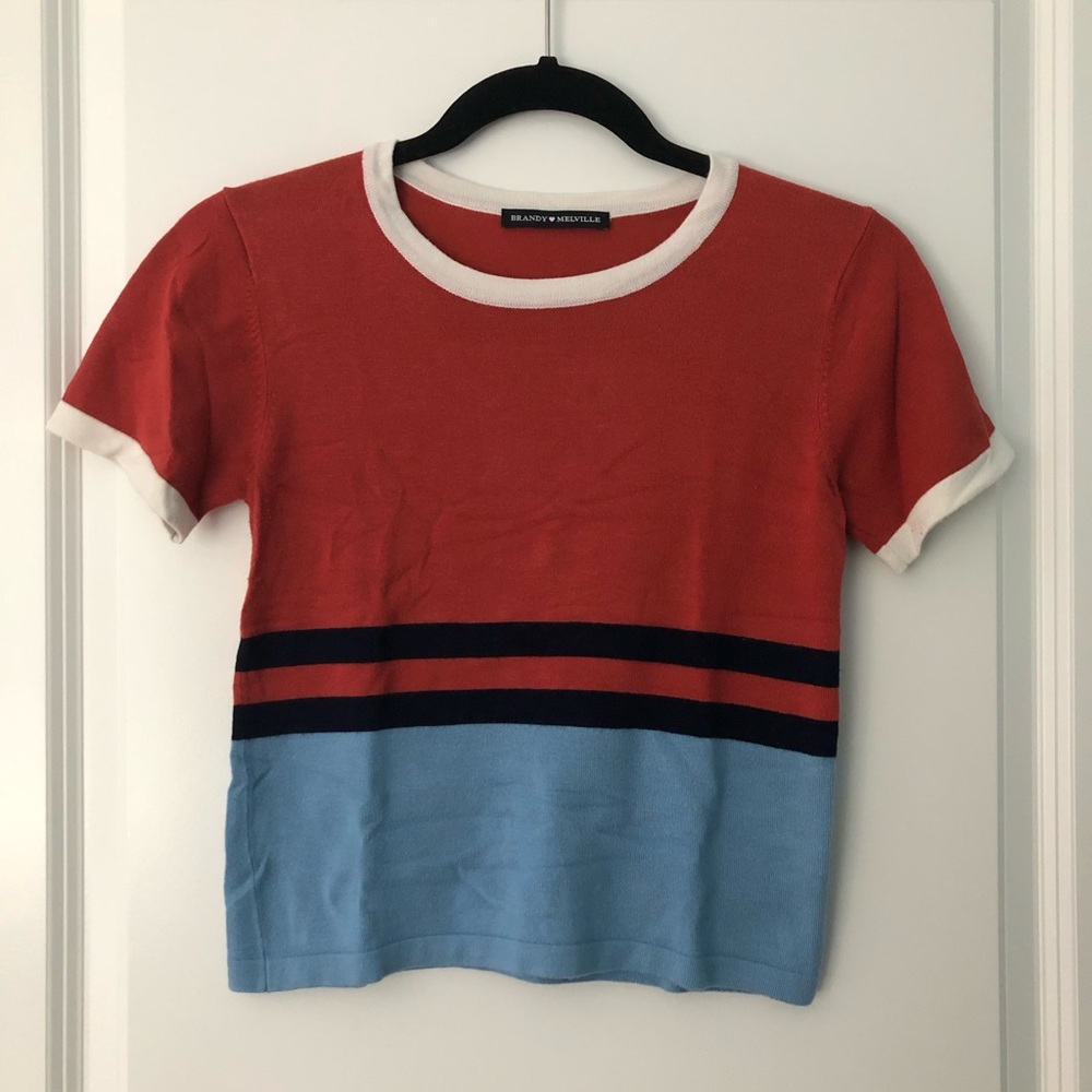 Brandy Melville Color Block T-Shirt